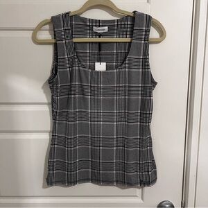 NEW Calvin Klein Plaid Top